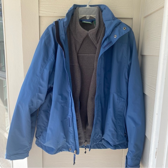 L.L. Bean Men’s blue and gray 3 in 1 jacket/coat. Medium. - Picture 3 of 14